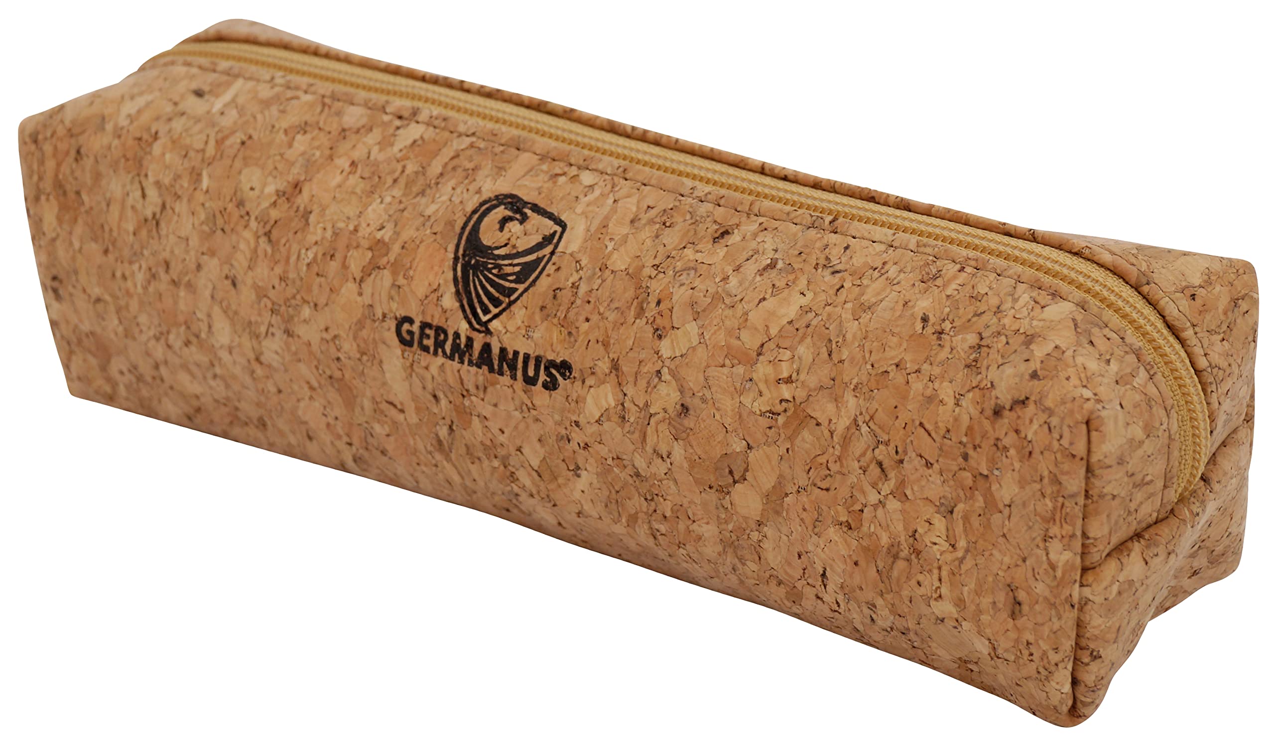 GERMANUS Leather Pouch Made in the EU, Cork, 200 x 60 x 60 mm