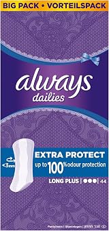 Always Dailies Extra Protect Panty Liners Long Plus Pack of 4 view 2