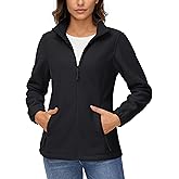 TACVASEN Women's Soft Fleece Jacket Lightweight Full Zip Sweatshirts Coat Casual Winter Warm Sweaters with Pockets