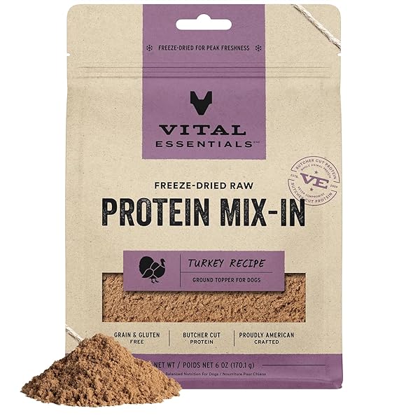 VITAL ESSENTIALS FREEZE DRIED DOG FOOD TOPPER, RAW...