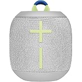 Ultimate Ears WONDERBOOM 3 Waterproof/Dustproof Mini Speaker - Joyous Brights Grey (Renewed)