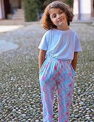 Arshiner Pajama Pants for Girls Long Sleep Plaid