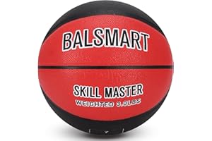 BALSMART 3 LBS/2.2 LBS Weighted Basketball 29.5"/28.5" for Training Outdoor Indoor - Skill Master Heavy Training Basketball for Improving Ball Handling Passing and Rebounding