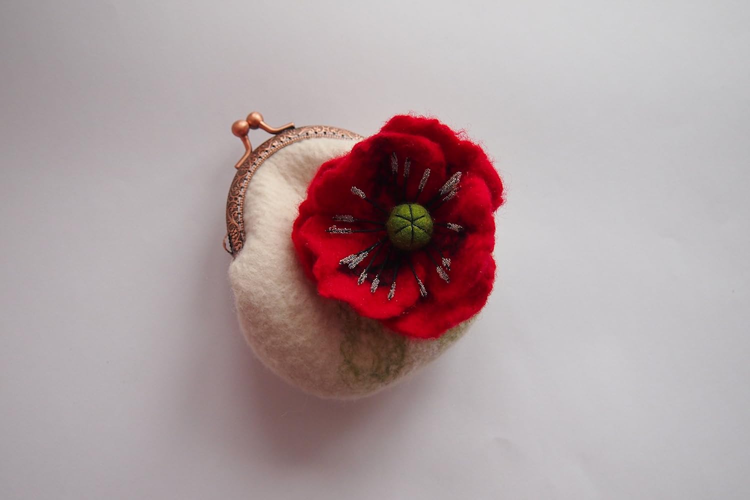 felt clutch bag