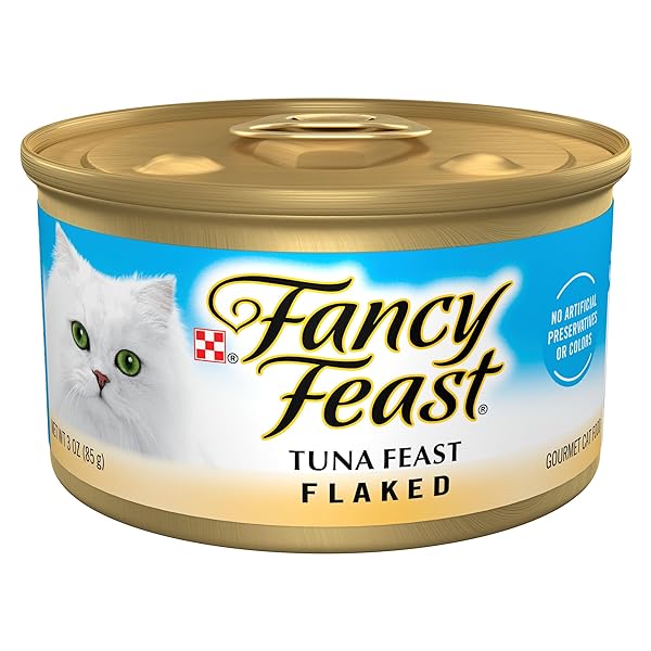 PURINA FANCY FEAST WET CAT FOOD FLAKED TUNA FEAST – (PACK OF 24) 3 OZ. CANS