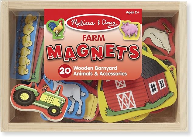 melissa & doug 20 animal magnets in a box