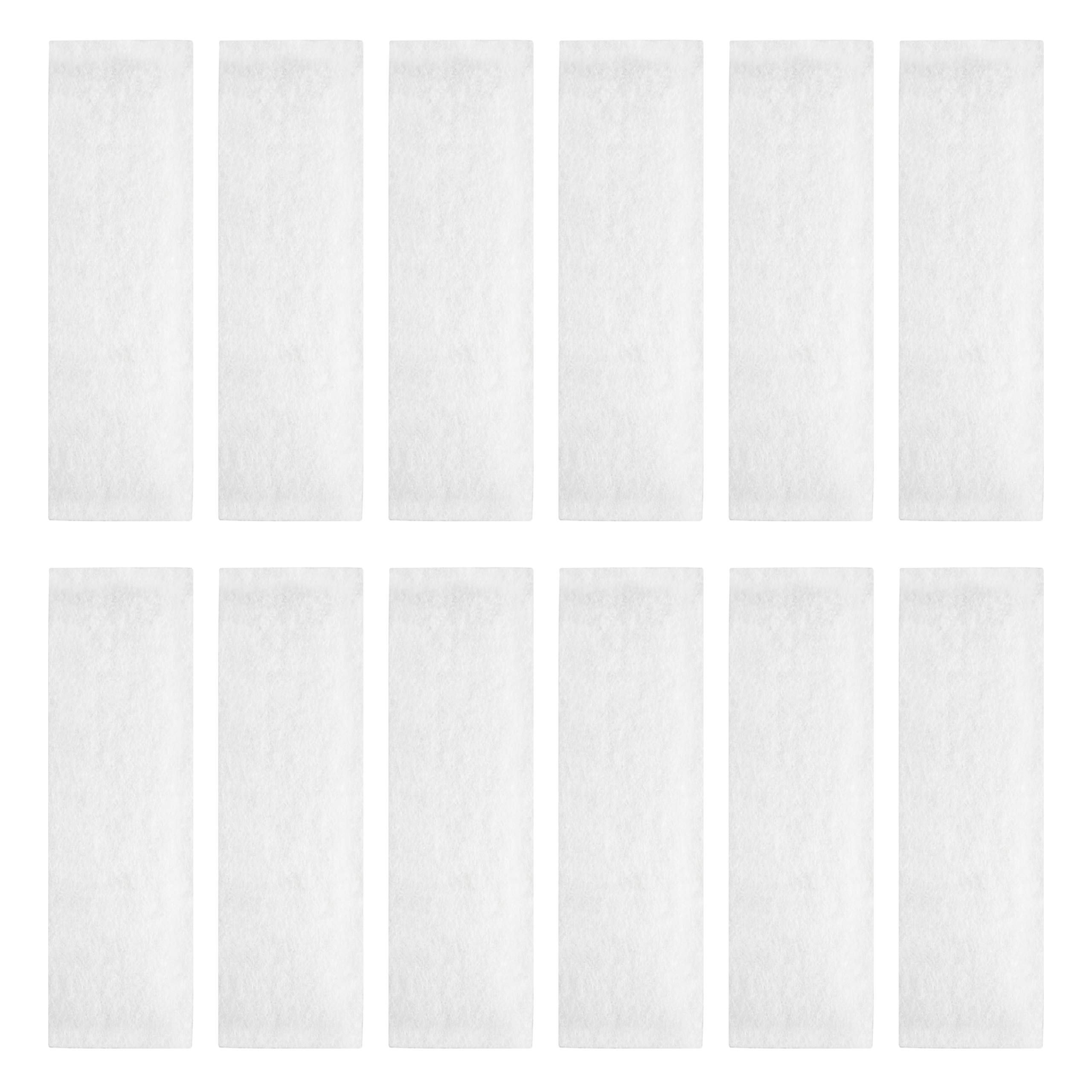 LTWHOME Compatible White Filter Floss Replacement for All Pond Solutions FW-14 Nano Tank (Pack of 12)