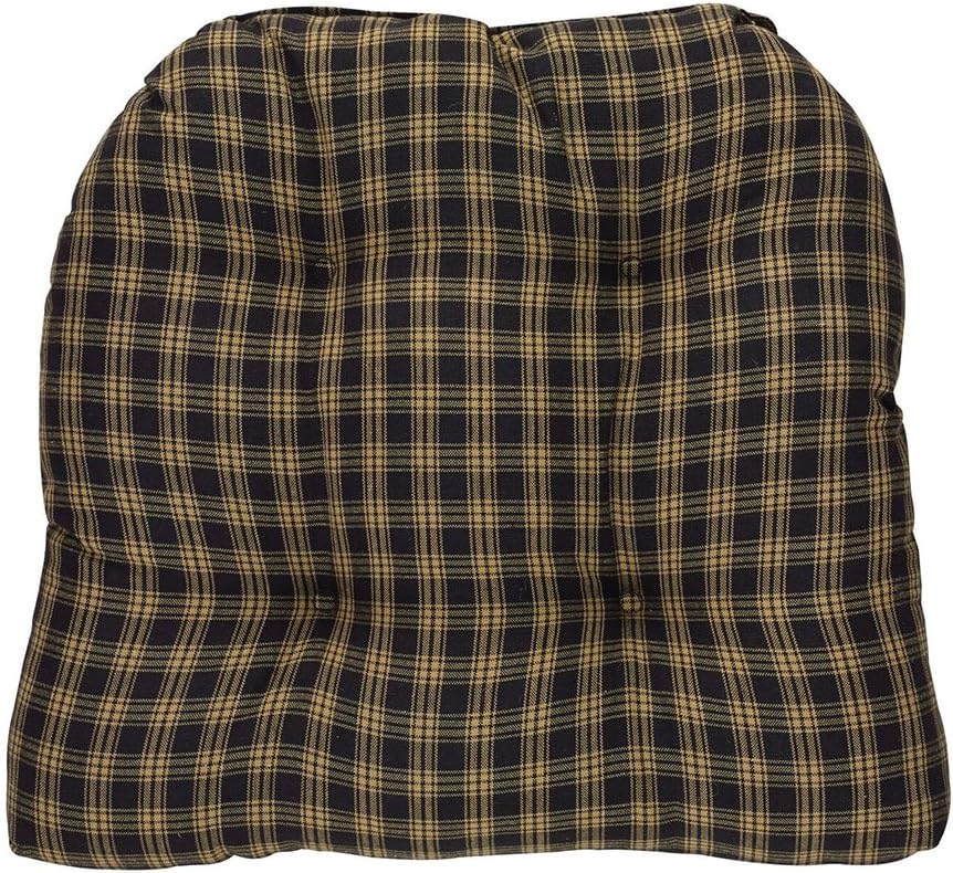 Best Black Plaid Chair Cushion