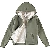 Real Love Girls Zip Up Hoodie - Soft Sherpa Lined Heavyweight Hooded Girls Sweatshirt Hoodies for Teens Kids (7-16)