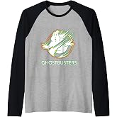 Ghostbusters 2 - Neon Ghost Logo Raglan Baseball Tee