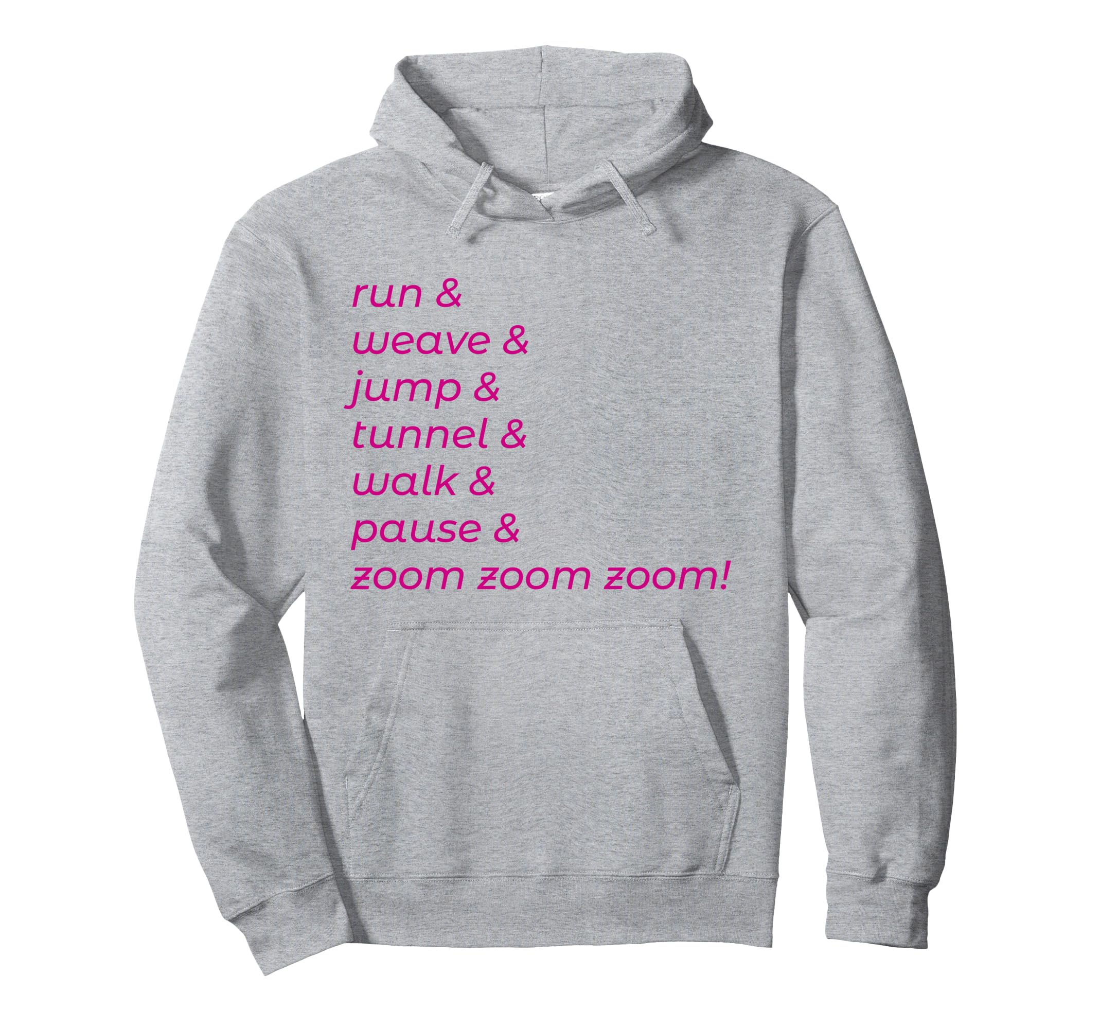 Fun Canine Agility Design Gift for Training and Trials Pullover Hoodie