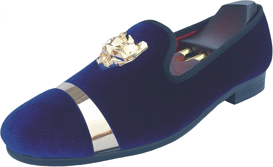 blue dress loafers