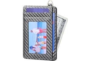 GEEAD Slim Minimalist Front Pocket RFID Blocking Card Holder Wallets for Men & Women