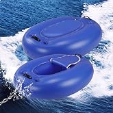 Threehoney 2 Pack Inflatable Floating Coolers 40 QT River Kayaking