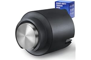 FIXOASIS Trailer Lock for 1-7/8", 2",2-5/16" & Bulldog Couplers, Heavy-Duty Hardened Steel Trailer Tongue Locks with Fully Covered Anti-Theft Design, Powder-Coated for Weather Resistance