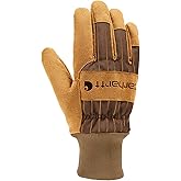 Carhartt womens Insulated Synthetic Suede Knit Cuff Glove
