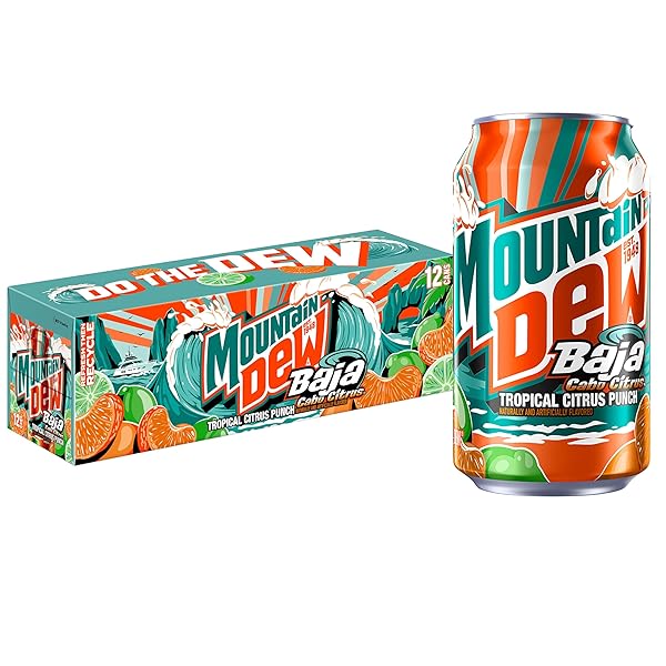 MOUNTAIN DEW, BAJA CABO CITRUS12 FL OZ CANS...