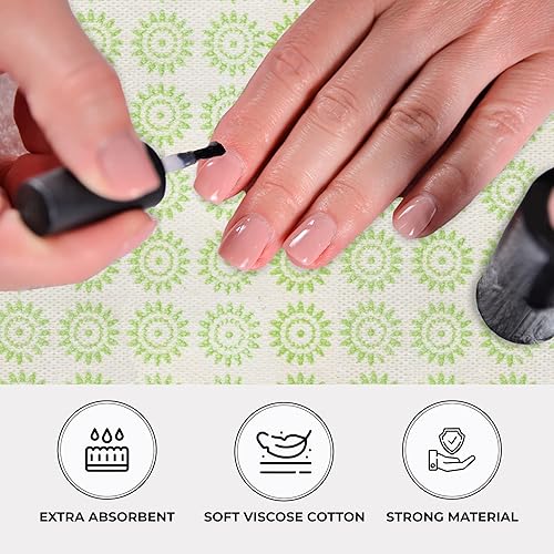 EMMA BEAUTY Premium Sunflower Nail Care Towels for Manicures and