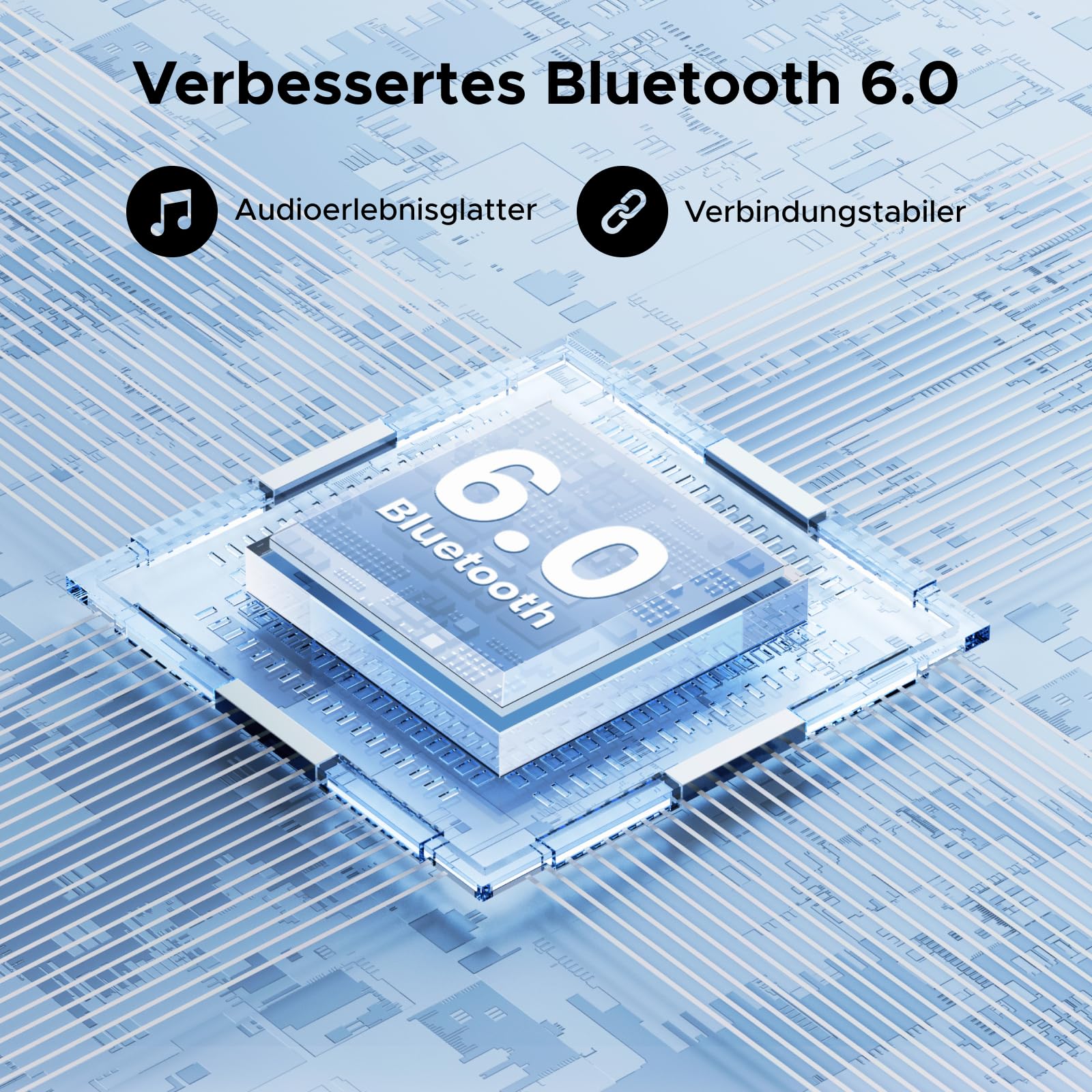 UGREEN Hi-Res Bluetooth 6.0 Adapter mit LDAC, Plug und Play Bluetooth Empfänger, 3,5 mm AUX Adapter für Stereoanlage, Verstärker und Lautsprecher, 10 m Reichweite mit geringer Latenz 6