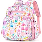 mibasies Toddler Backpack for Girls 2-4: Preschool Kindergarten Backpack - Cute Kids Backpacks for Girls - Flower Pink