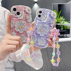 for iPhone 12 Mini Curly Wavy Case, Cute Colorful