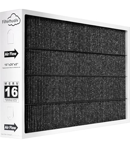 Atomic 16x26x5 MERV 16 Carbon Filter Compatible replacement for