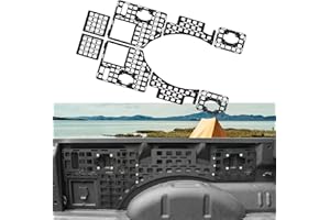 Maxzina Side Bed Panel Compatible with 2015-2025 Ford F150 (5.5FT ONLY) Side Molle Panel Truck Bed Panel Rear Cargo Storage S