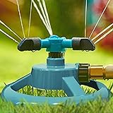 Trazon Garden Sprinklers for Yard 360 Degree Rotating, Lawn Sprinklers for Hoses, Large and Small Areas Up to 3000 Sq. Ft, Wa