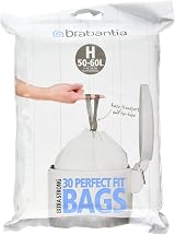 Brabantia Bin Liner H 50-60 L 30 Bags Tailored-to-Fit Waste Bin Liners
