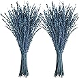 Uieke Dried Lavender Flowers, 16" Dried Lavender Bundles Dried Blue Flowers Preserved Lavender Stems Bouquet for Shower Weeding Home Fragrance Vase Crafts Decor, 100g(3.52oz)