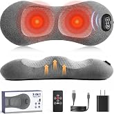 2026 Upgraded 4-in-1 Lumbar Support Pillow Massager with Remote Control | Triple Fusion Back Massager with Heat, Vibration &amp; Stretching, Portable Electric Lumbar Pillow for Home, Office, Travel &amp; Car