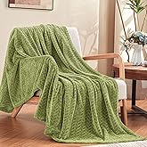 inhand Sage Green Fleece Throw Blanket for Couch, Super Soft Flannel Blanket, Lightweight Fuzzy Blankets Sofa Bed Office, Washable Cozy Plush Fleece Blankets&Throw for All Season(50x60 Inches)