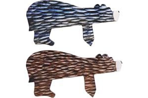 LOQJSS Wooden Bear Door Topper Decor,Door Topper Wall Decor Cute Bear Door Corner Sculpture,Creative Wooden Bear Shape Art Statue Decor,for Garden Living Room Bedroom Office