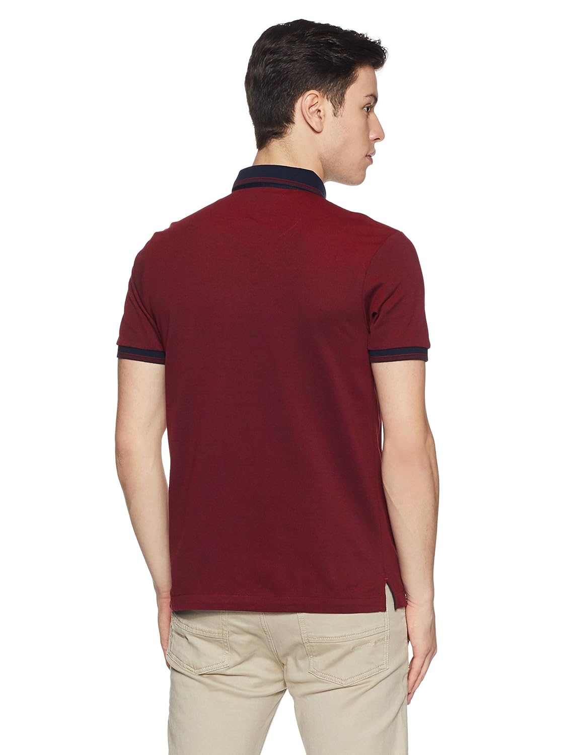 arrow sports men's checkered regular fit t-shirt