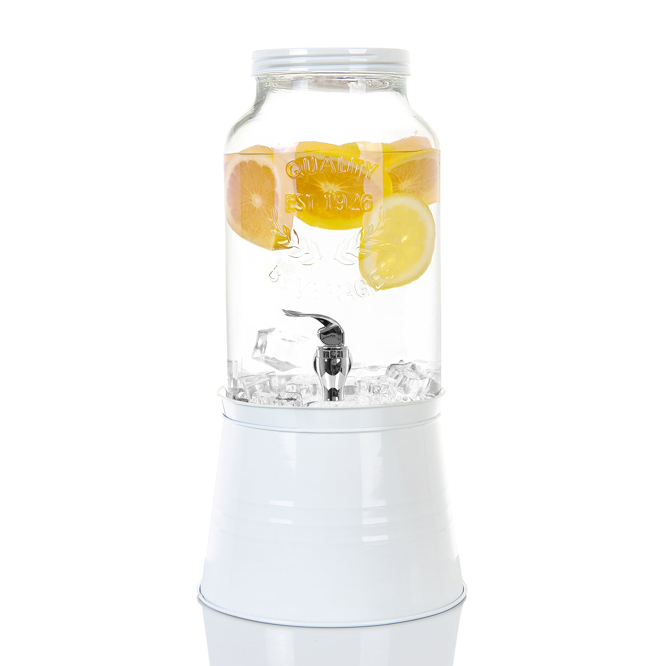 Buy Simple Flow 1.5 Gallon Large Glass Single Mason Jar Beverage Drink