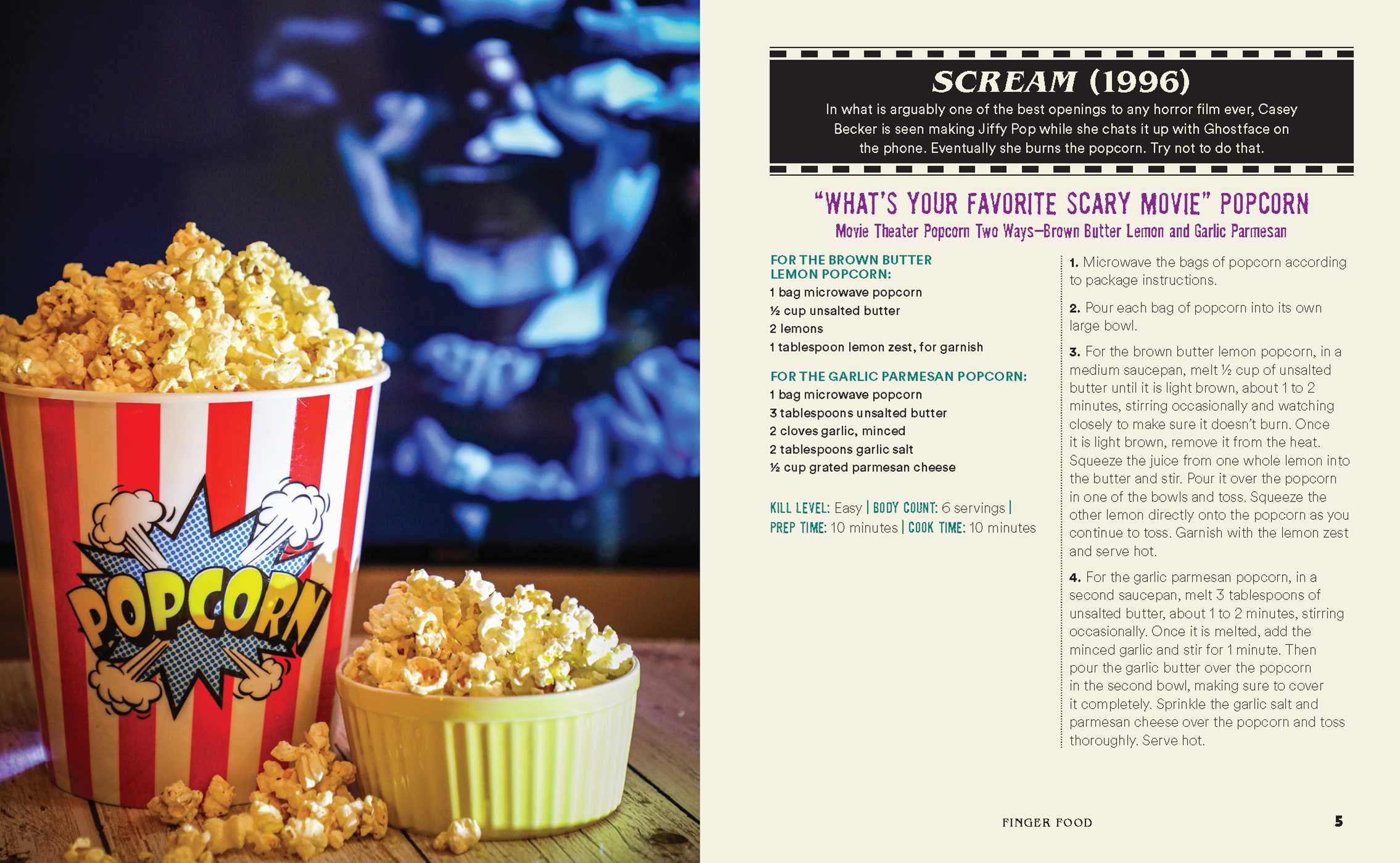 The Horror Movie Night Cookbook: 60 Deliciously Deadly Recipes Inspired by Iconic Slashers, Zombie Films, Psychological Thrillers, Sci-Fi Spooks, and ... and More) (Gifts for Movie & TV Lovers)