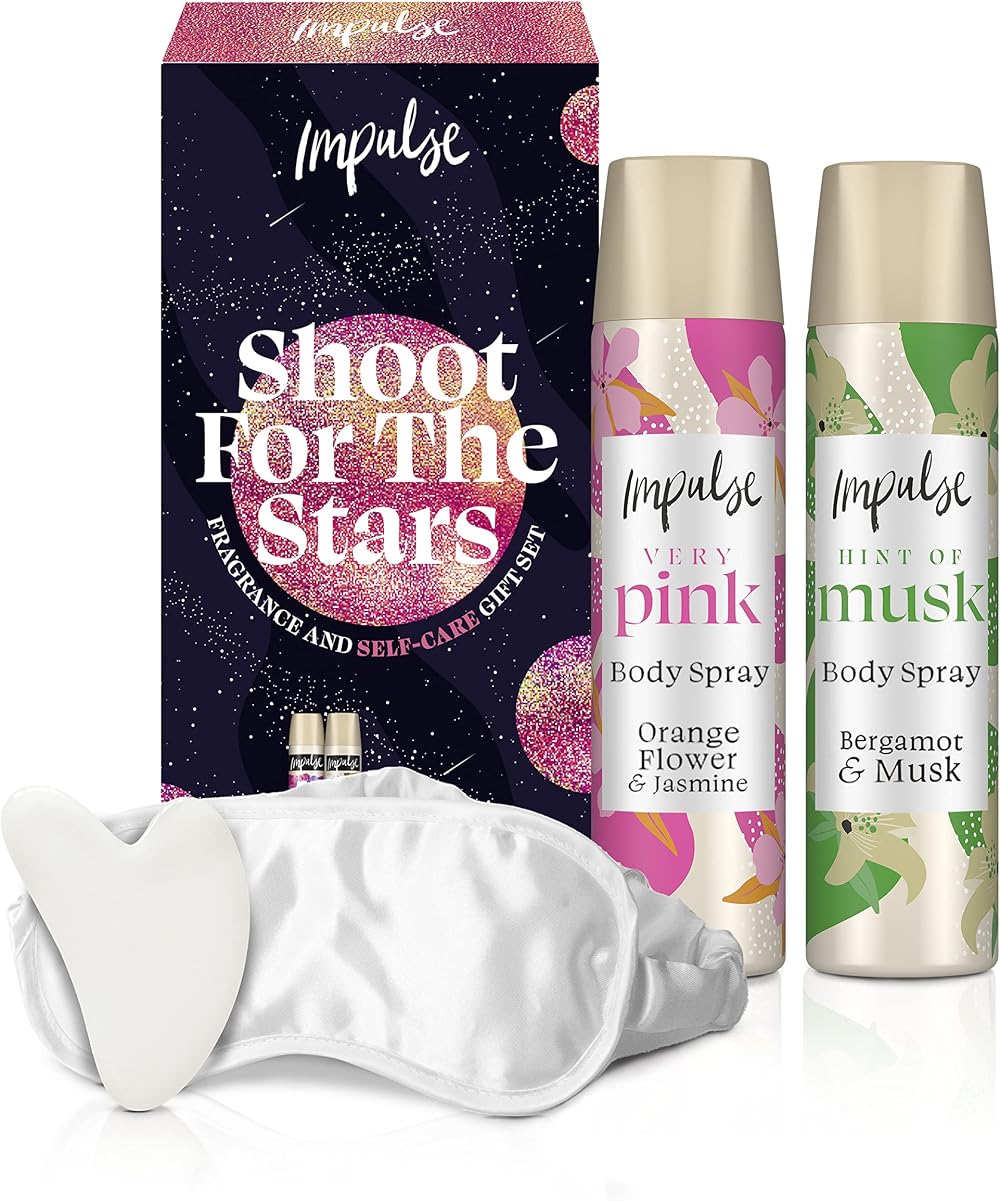Impulse Shoot For The Stars Fragrance Body Spray & Self-Care Gift Set 2 Piece