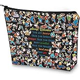 WZMPA Cartoon Dog Cosmetic Bag Dog Lover Gift You Are Braver Stronger Smarter Than You Think Cartoon Makeup Zipper Pouch Bag Movie Merchandise (dog goof Always BL)