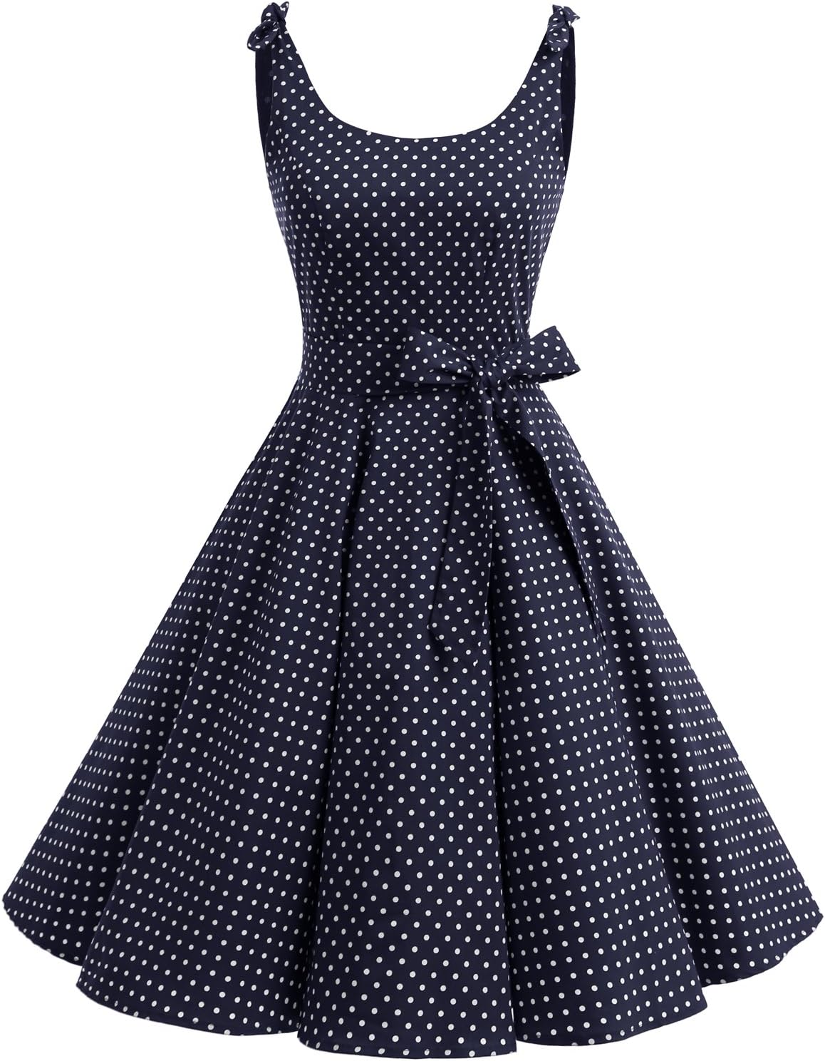 bbonlinedress Women's 1950s Vintage Retro Bowknot Floral Cocktail Swing Party Dress