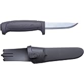 Morakniv Craftline Basic 511 High Carbon Steel Fixed Blade Utility Knife and Combi-Sheath, 3.6-Inch Blade