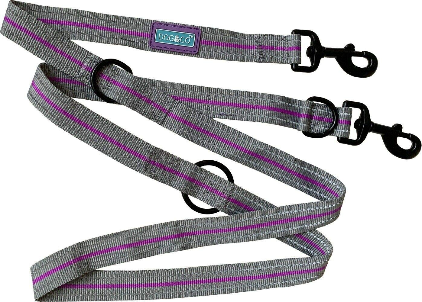 Dog & Co Sports Training Dog Lead Purple 1" x 72"
