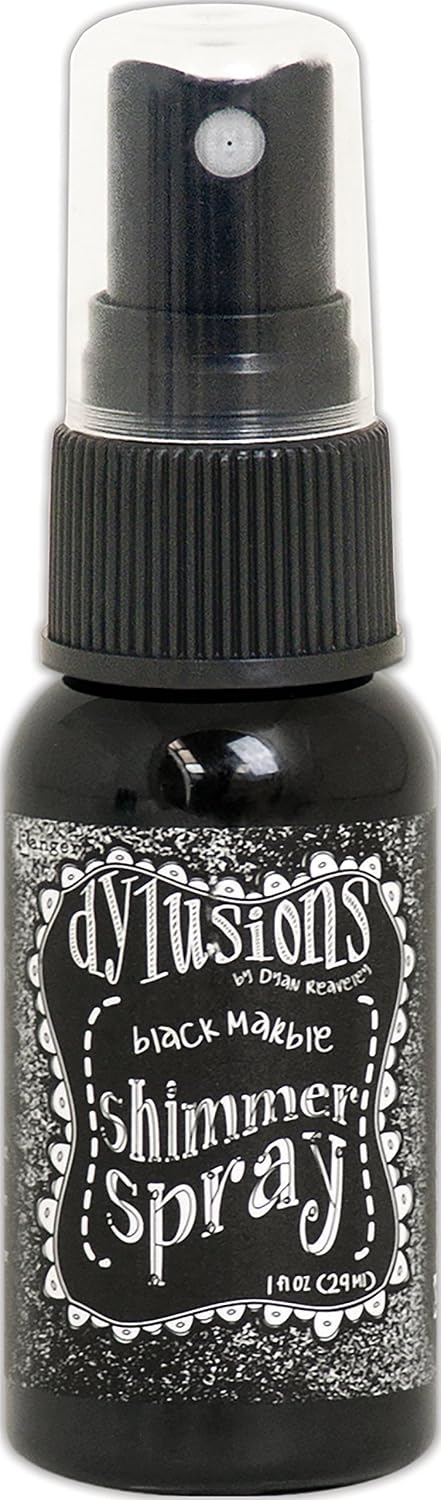 Ranger Dylusions Shimmer Marble Spray, Synthetic Material, Black, 9.8 x 2.9 x 2.9 cm, 30 ml