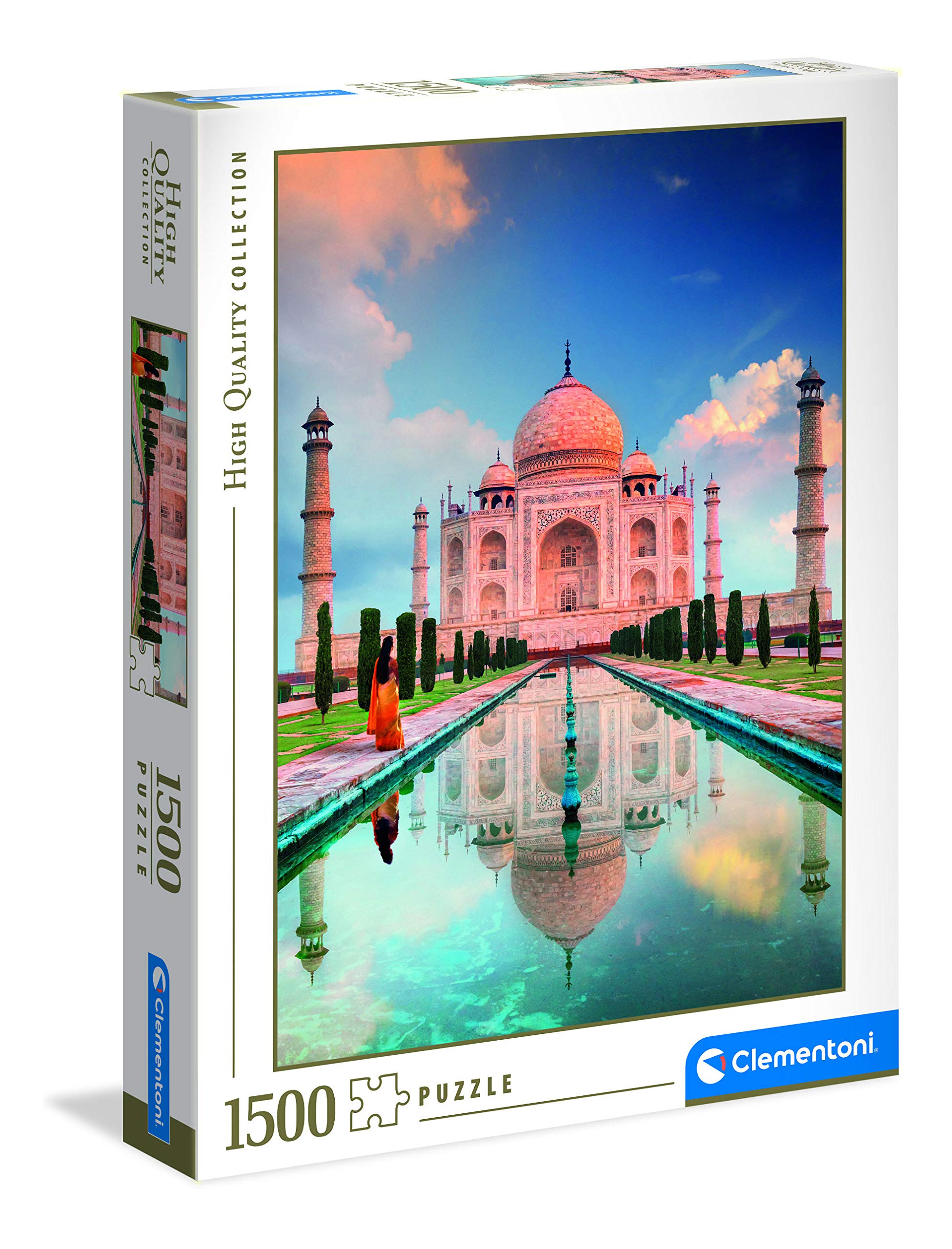 Clementoni Collection 31818, Taj Mahal Puzzle For Children and Adults - 1500 Pieces, Ages 10 Years Plus, Multi Coloured