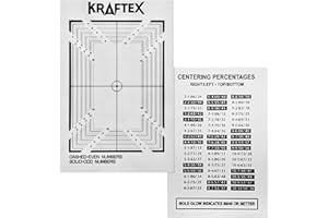 Kraftex Card Centering Grading Tool - PSA Card Grading Kit and Centering Tool for use with Trading Cards, Sports. Easy to use to Discover Your Gem Mints