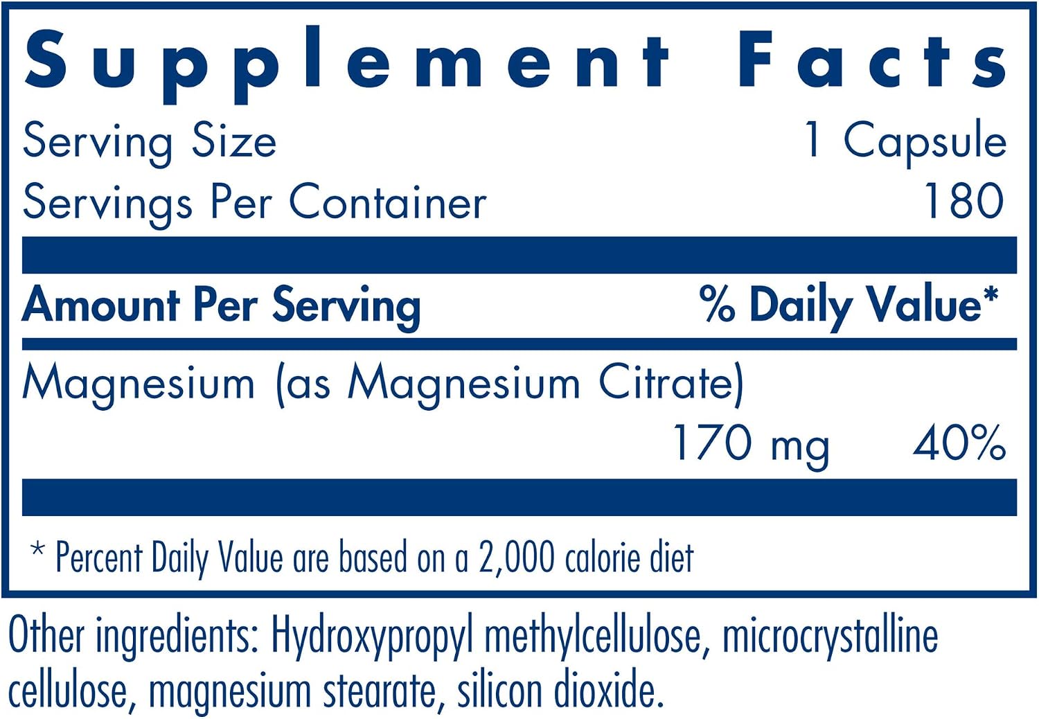 Allergy Research Group Magnesium Citrate 180 vcaps, 180 count (Pack of 1) - Image 3