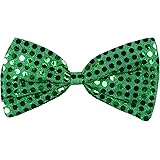 Green Glitz 'N Gleam Bow Tie Party Accessory (1 count) (1/Pkg)