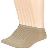7BigStars Men Viscose From Bamboo Ankle Socks, 6 Pairs Soft Thin Seamless Low Cut, Breathable Lightweight Daily Comfort
