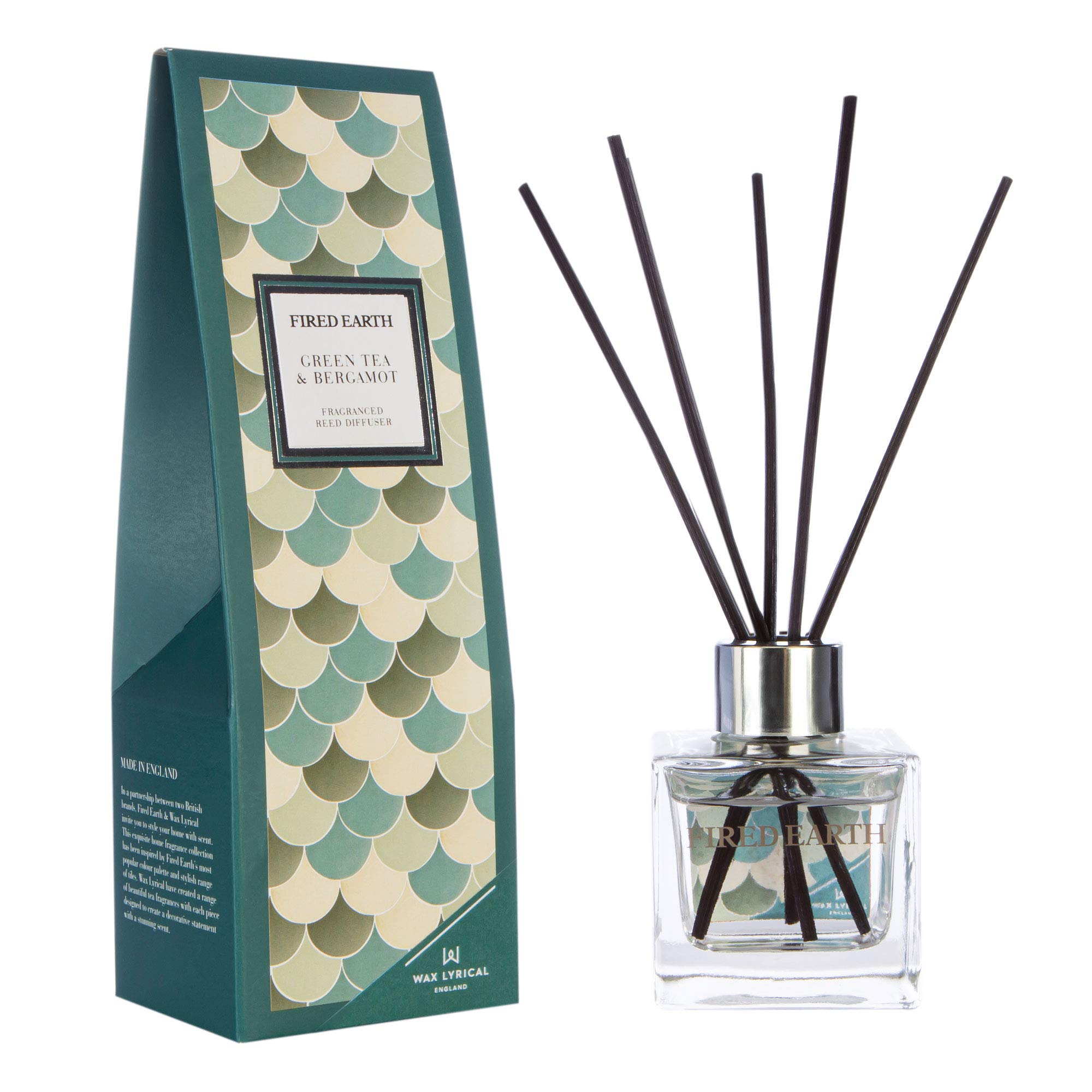 WAX LYRICAL Wax Lyrcal Fired Earth Green Tea & Bergamot Reed Diffuser, 100ml, Small