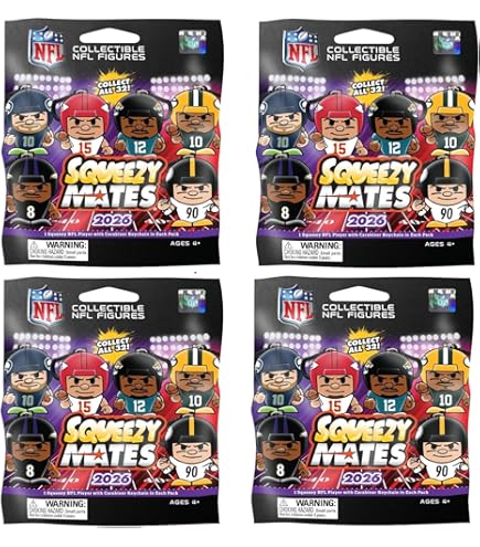 Amazon.com: Party Animal 1 NFL Football Series 4 Jumbo Squeezy