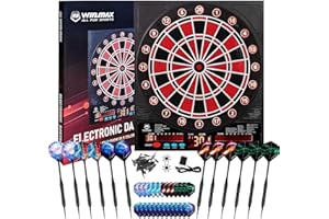 WIN.MAX Electronic Dart Board, with 12 Darts 100 Soft Tips, LED Display Soft Tip Dartboard for Adults, Electronic Dart Scoreb